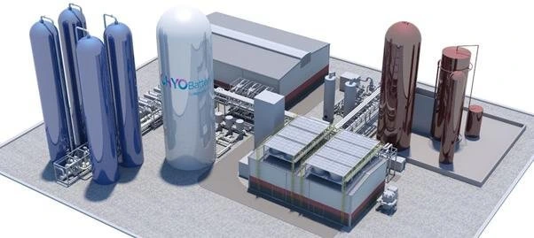 Historical Highview Power CRYOBattery plant concept reproduced in TSC Simulation’s project announcement.